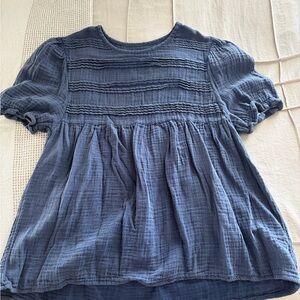 Simply Southern Blue Blouse